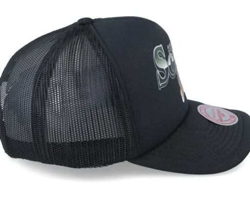 Seattle Supersonics Rock On Black Trucker - Mitchell & Ness