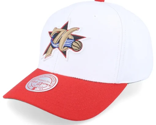 Seattle Supersonics Team 2 Tone 2.0 Pro White/Red Adjustable - Mitchell & Ness