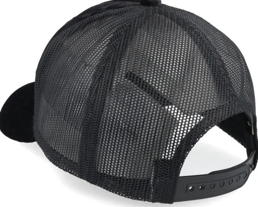Secret Agent And Car Velvet Black A-Frame Trucker - Calza Pennello