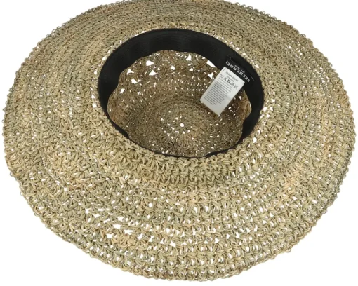 Seegras Häkelflapper Sun Straw Hat - Seeberger