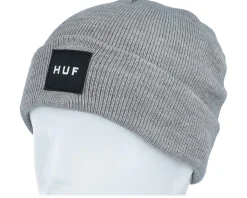 Set Box Beanie Heather Grey Cuff - HUF