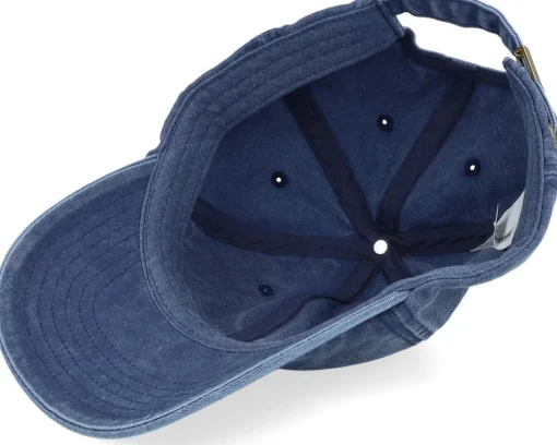 Set Sail Anchor Vintage Washed Denim Blue Dad Cap - Iconic