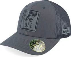 Seto Kaiba Grey Engraved Grey Trucker - Yu-Gi-Oh