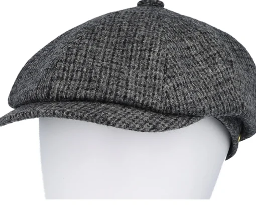 Seven Amaro Grey Newsboy Flat Cap - Mayser