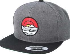 Shades Of Nature Charcoal/Black Snapback - Wild Spirit