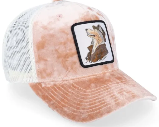 Shetland Sheepdog Patch Velvet Peach Trucker - Iconic