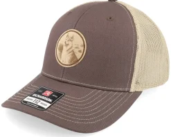 Shiba Inu Dog Patch Brown/Khaki Trucker - Wild Spirit