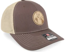 Shiba Inu Dog Patch Brown/Khaki Trucker - Wild Spirit