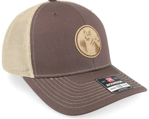 Shiba Inu Dog Patch Brown/Khaki Trucker - Wild Spirit