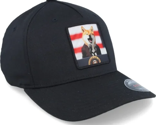 Shiba Inu For President Black A-frame Flexfit - Iconic