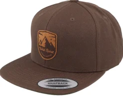 Shield Peak Brown Snapback - Wild Spirit