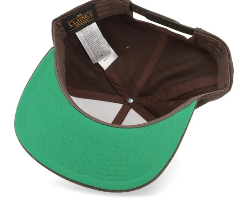 Shield Peak Brown Snapback - Wild Spirit