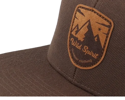 Shield Peak Brown Snapback - Wild Spirit