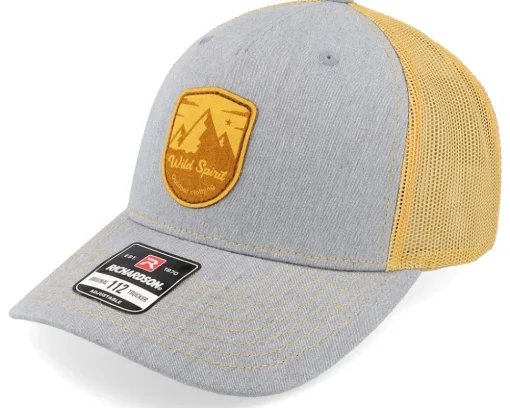 Shield Peak 112fp Split Heather Grey/Amber Gold - Wild Spirit