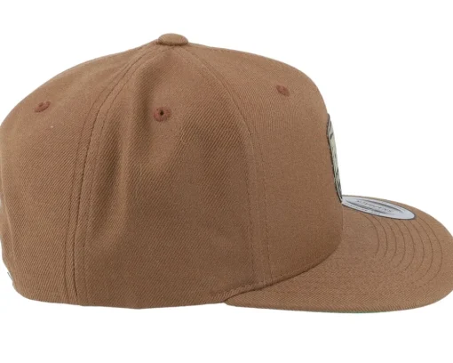 Shield Peak Tan Brown Snapback - Wild Spirit