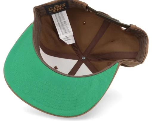 Shield Peak Tan Brown Snapback - Wild Spirit