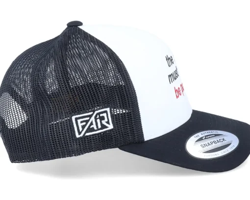 Show Must Be Paused Retro Black/White Trucker - Fair