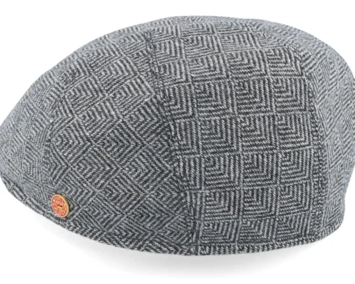 Sidney Plus Premium Grey Earflap Flatcap - Mayser