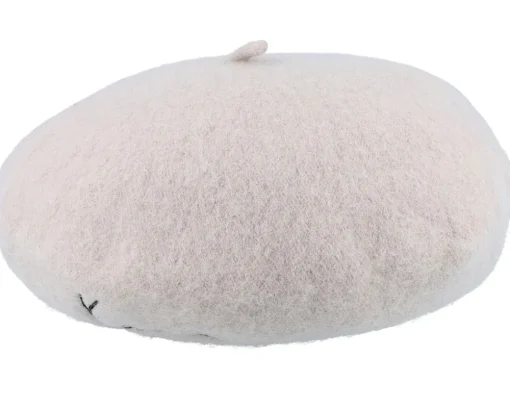 Signature Light Sand Beret - Karl Kani