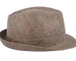 Silk Beige Herringbone Trilby - Stetson
