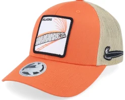 Sillkung Retro 2-tone Rustic Orange/Khaki Trucker - Skillfish