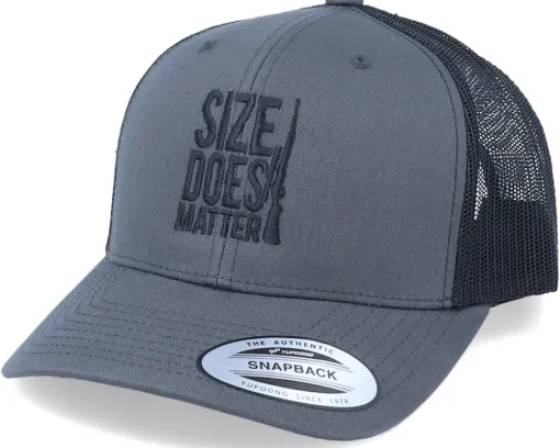 Size Does Matter Charcoal/Black Trucker - Hunter