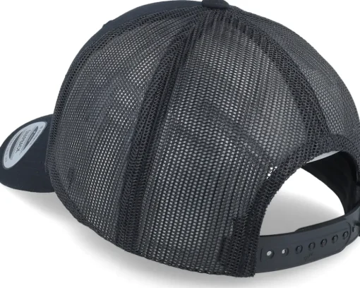 Skull Gold Patch Black Trucker - Iconic