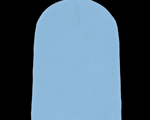 Sky Blue Long Blank Beanie - Beechfield