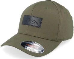 Small Box Mountain Patch Olive Flexfit - Wild Spirit