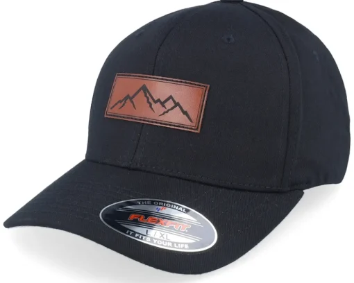 Small Box Mountain Patch Black Flexfit - Wild Spirit