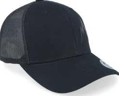 Small Engraved Mountain Black Trucker - Wild Spirit