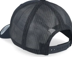 Small Engraved Mountain Black Trucker - Wild Spirit