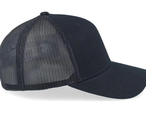 Small Engraved Mountain Black Trucker - Wild Spirit