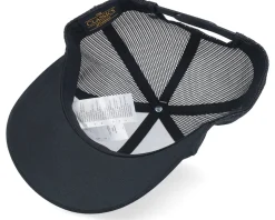 Small Engraved Mountain Black Trucker - Wild Spirit