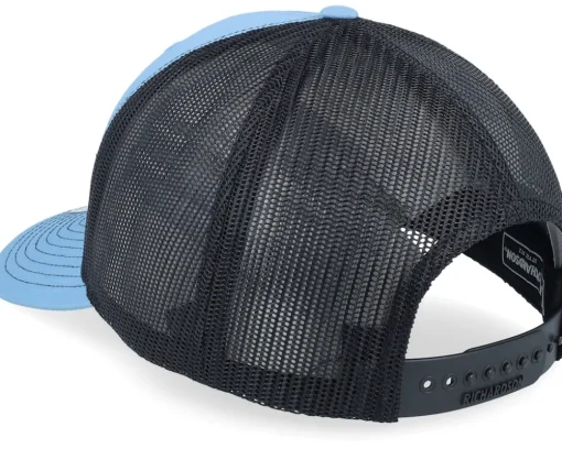 Small Engraved Mountain Columbia Blue/Black Trucker - Wild Spirit