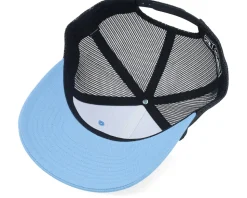 Small Engraved Mountain Columbia Blue/Black Trucker - Wild Spirit