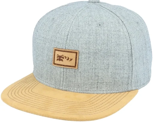 Small Hatsie The Red Panda Patch Grey/Suede Snapback - Wild Spirit