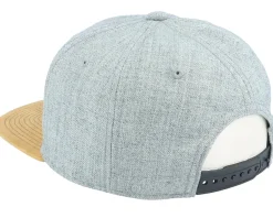 Small Hatsie The Red Panda Patch Grey/Suede Snapback - Wild Spirit
