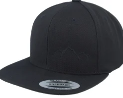 Small Mountain Black/Black Snapback - Wild Spirit