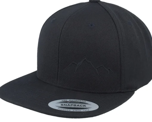 Small Mountain Black/Black Snapback - Wild Spirit