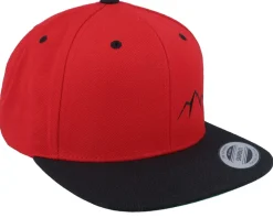 Small Mountain Black/Red/Black Snapback - Wild Spirit