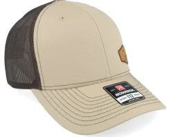 Small Mountain Brown Patch Khaki/Coffee Trucker - Wild Spirit