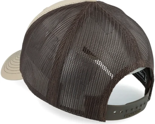 Small Mountain Brown Patch Khaki/Coffee Trucker - Wild Spirit
