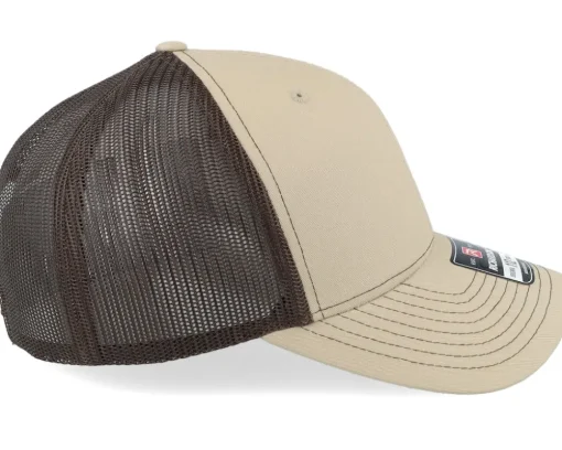 Small Mountain Brown Patch Khaki/Coffee Trucker - Wild Spirit