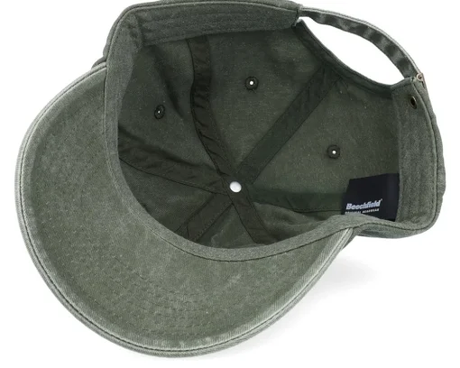 Small Mountain Green Patch Washed Olive Dad Cap - Wild Spirit