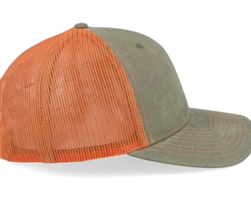 Small Mountain Orange Patch Dark Loden/Terracotta Trucker - Wild Spirit
