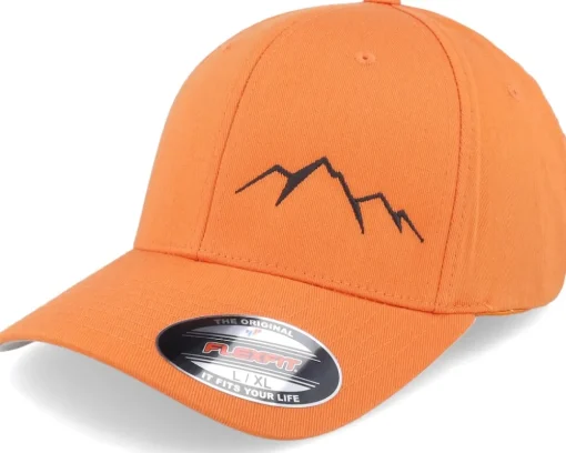Small Mountain White/Orange Flexfit - Wild Spirit