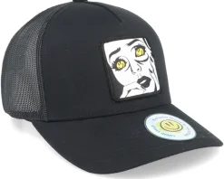 Smile Eyes Patch Black A-framed Trucker - Lucid Smile