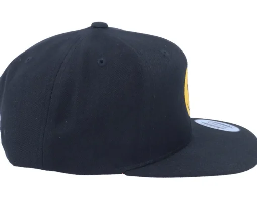 Smiley Headshot Black/Yellow Snapback - Iconic