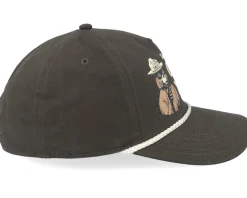 Smokey Bear Canvas Cappy Army Green A-Frame Adjustable - American Needle